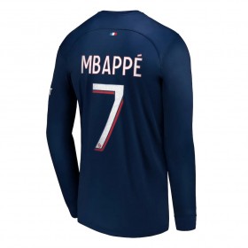 Paris Saint Germain Mbappé 7 Thuisshirt 2023-24 Lange Mouw